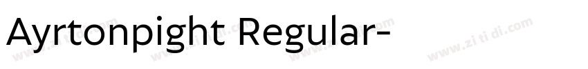Ayrtonpight Regular字体转换